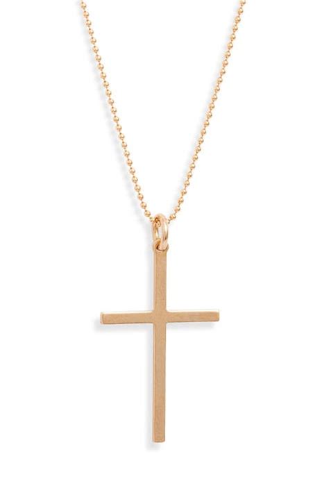 gold cross necklace | Nordstrom