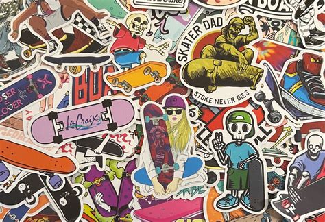 5-50 Pack Skateboard Stickers for Laptops, Skateboards, Phones, Rewards ...