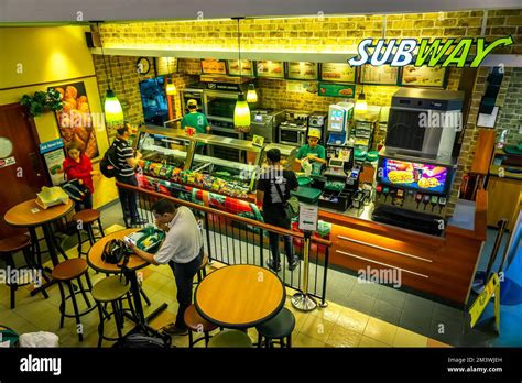 Subway in Bugis Junction mall, Singapore Stock Photo - Alamy