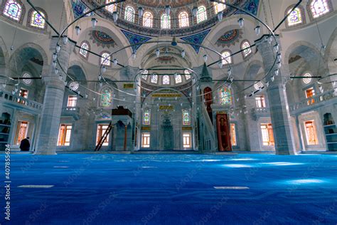 Interior Of Sokollu Mehmet Pasa Mosque In Beyoglu Istanbul Ottoman