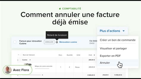 Comment annuler une facture déjà émise YouTube