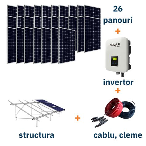 Kit Complet Sistem Fotovoltaic On Grid Putere Kw Trifazat La