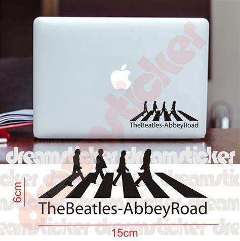 Stiker Abbey Road The Beatles Band Sticker Laptop MacBook Decal