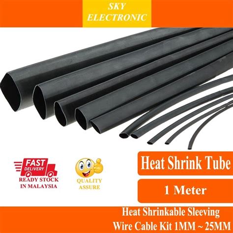 Meter Heat Shrink Tube Heat Shrinkable Sleeving Wire Cable Kit Mm