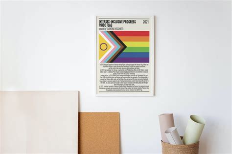 Intersex Inclusive Progress Pride Flag Poster Printable Lgbtq Flag Print Lgbt Wall Art Lgbt Flag