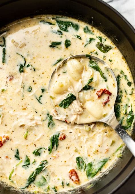 Creamy Tuscan Chicken Gnocchi Soup • Salt And Lavender