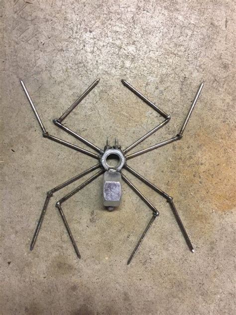 Hanging Metal Spider Etsy Welding Art Projects Metal Art Projects