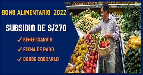 Bono Alimentario De S Este Subsidio Se Podr Cobrar Hasta El De