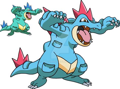 160 Feraligatr Art V2 By Tails19950 On Deviantart