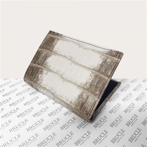himalayan white crocodile wallet brucle exclusive luxury