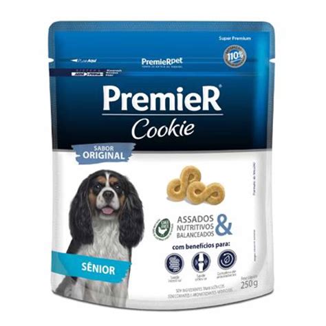 Biscoito Premier Cookie Sabor Original para Cães Idosos de Raças