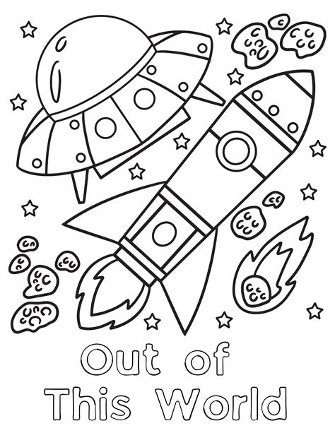 Rocket Coloring Pages