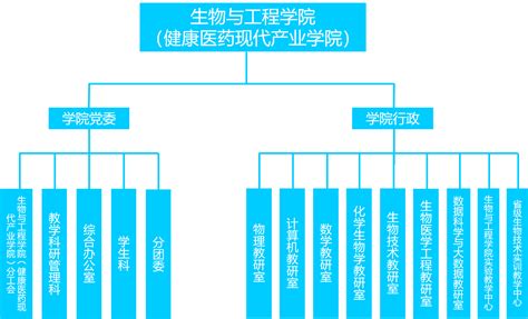 机构设置 生物与工程学院（健康医药现代产业学院）