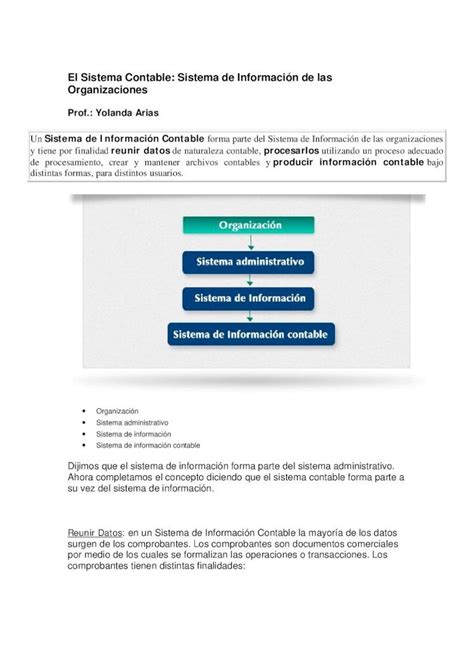 PDF El Sistema Contable Sistema de Información de las Producir