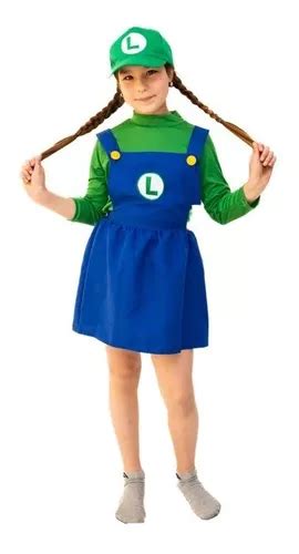 Disfraz Mario Bross Luigi Mujer Ni As Bebe Halloween Cuotas Sin