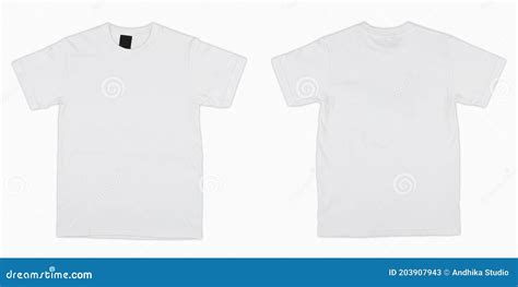 Blank Mockup T-shirt Set To Be Printed. Stock Illustration ...