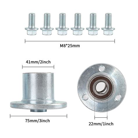 17mm Bore 3 Stud Go Kart Wheel Hubs Steering Spindle For Drift Trike