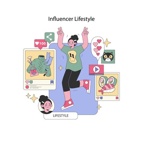 Social Influencers Flat Illustration 46910651 Vector Art At Vecteezy