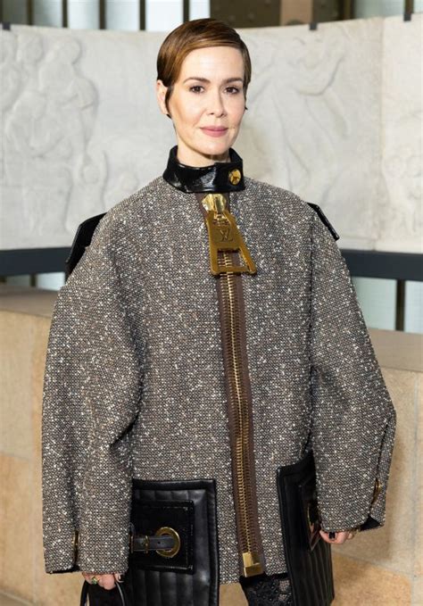 Sarah Paulson Louis Vuitton Show At Paris Fashion Week 10042022