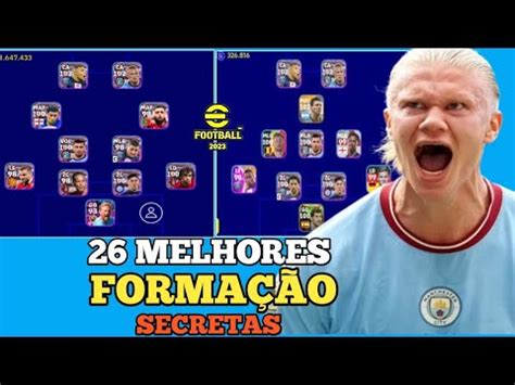 26 MELHORES FORMAÇÃO SECRETA NO EFOOTBALL 2023 MOBILE YouTube