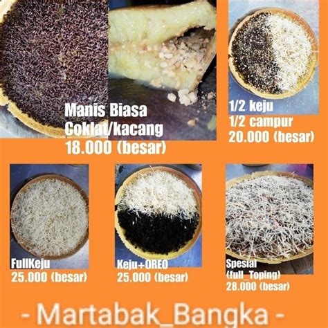 Carta De Gerobak MARTABAK BANGKA Tarakan