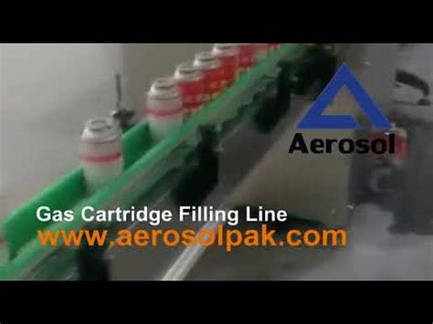 Automatic High Speed Gas Cartridge Aerosol Filling Line With Cassette