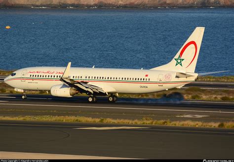 CN ROA Royal Air Maroc Boeing 737 8B6 WL Photo by Alejandro Hernández