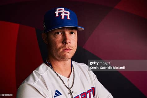 Emilio Pagán Of Team Puerto Rico Poses During The 2023 Wbc Workout