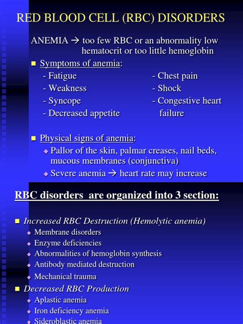 Red Blood Cell Disorders | PDF | Anemia | Red Blood Cell