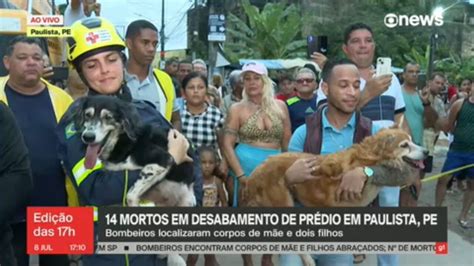 Quatro Animais S O Resgatados Dos Escombros De Pr Dio Que Desabou Em