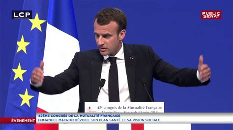 Mutualit Fran Aise Discours Complet D Emmanuel Macron Youtube