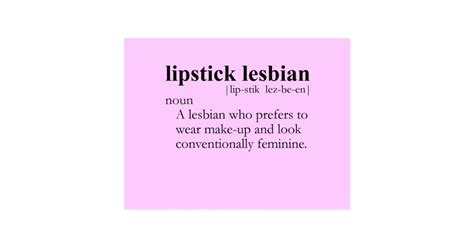 Lipstick Lesbian Definition Postcard Zazzle