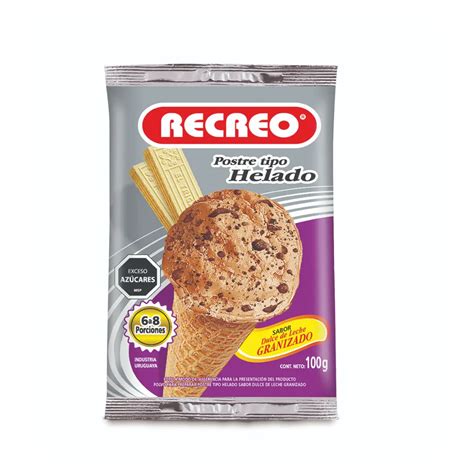 Helado Sabor Dulce De Leche Granizado El Trigal