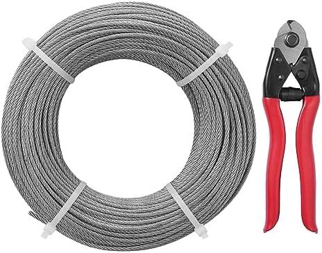 Câble métallique 50m 304 Cable Acier Inoxydable Tendeur Cable Inox