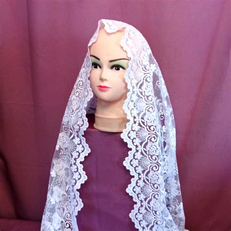 Church Mantilla Lace Wedding Veil Chapel Veil Mantilla - Etsy