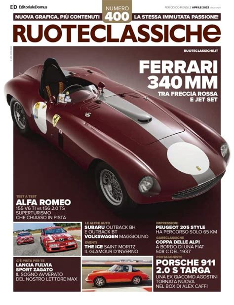 Ruoteclassiche N 0400 Aprile 2022 Digitale ShopED Editoriale Domus