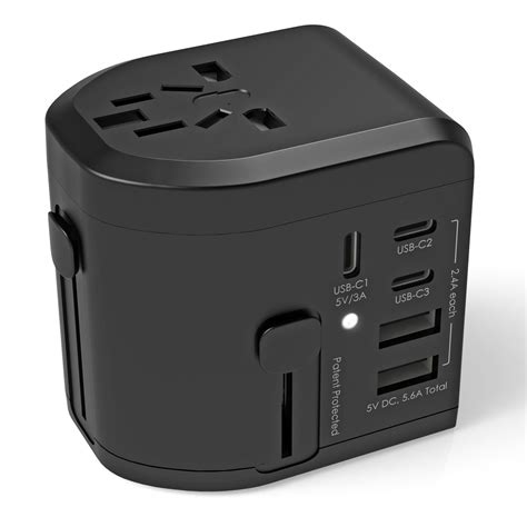 56a Type C Travel Power Adapter With 3 Usb C And 2 Usb A 56a Type C