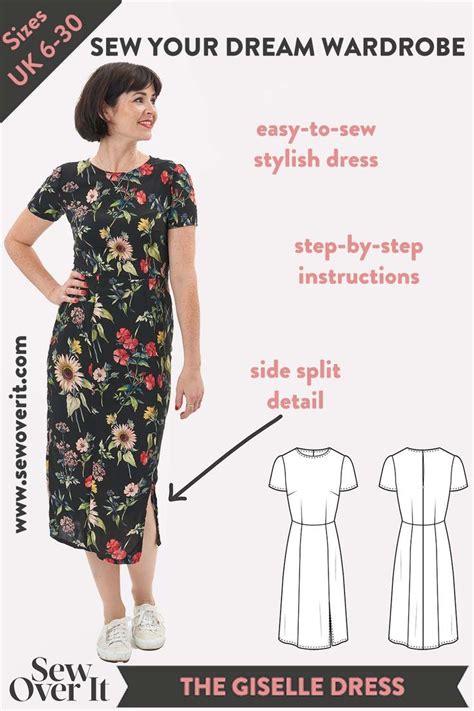 Giselle Dress Pdf Sewing Pattern Sew Over It Online Fabric Shop