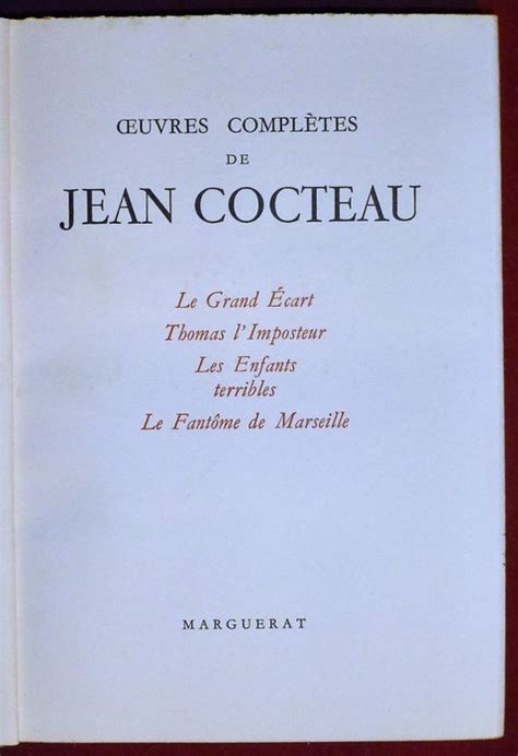 Jean Cocteau Uvres Compl Tes Catawiki