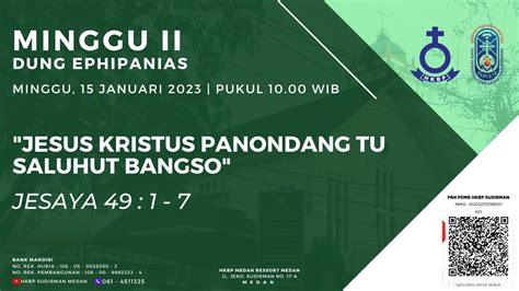 Parmingguon Minggu Ii Dung Ephipanias Hkbp Medan Sudirman Minggu