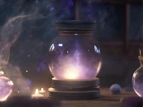 Premium Ai Image A Magical Jar Background