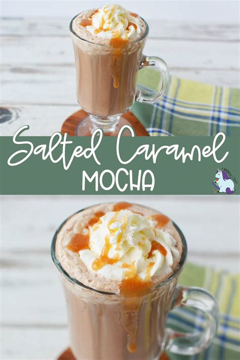 Easy Salted Caramel Mocha Drink Recipe Yummy Topping