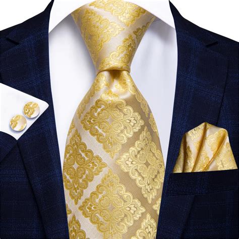 Royalty Gold Tie Pocket Square And Cufflinks Sophisticated Gentlemen