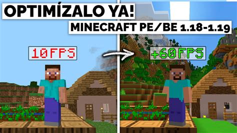 Optimiza Y Quita El Lag En Minecraft Pe 1 18 Subir Fps Minecraft