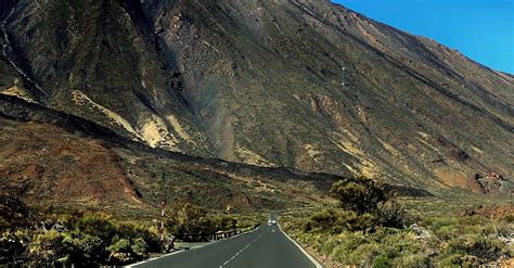 scenic landscape   mountain road  stock photo