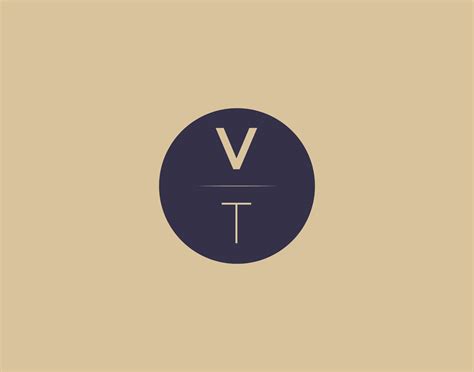 VT letter modern elegant logo design vector images 19148571 Vector Art ...