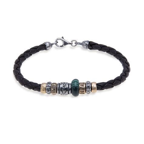 Pulsera Hombre PLATADEPALO AKURI De Cuero Trenzado Platadepalo