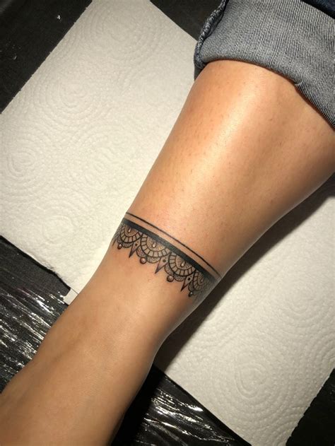 Henna Thigh Tattoo Ankle Cuff Tattoo Thigh Band Tattoo Lace Thigh