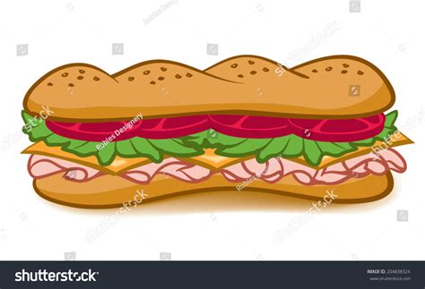 Submarine Sandwich Vector