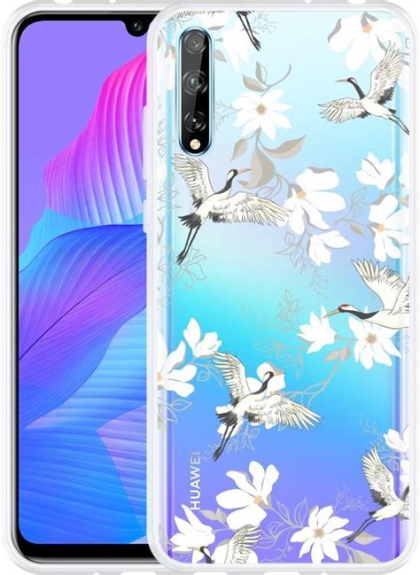 Huawei P Smart S Hoesje White Bird Designed By Cazy Bol